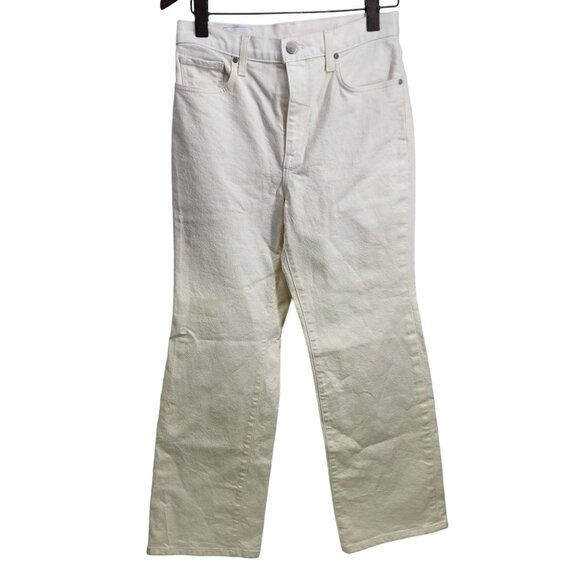 BLDWN Jeans High Rise Relaxed Powder‎ White Womens Size 28 - Picture 12 of 14